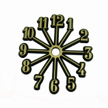 Gold Black Small Dots Plastic Clock Number Arabic or Roman Clock Numerals